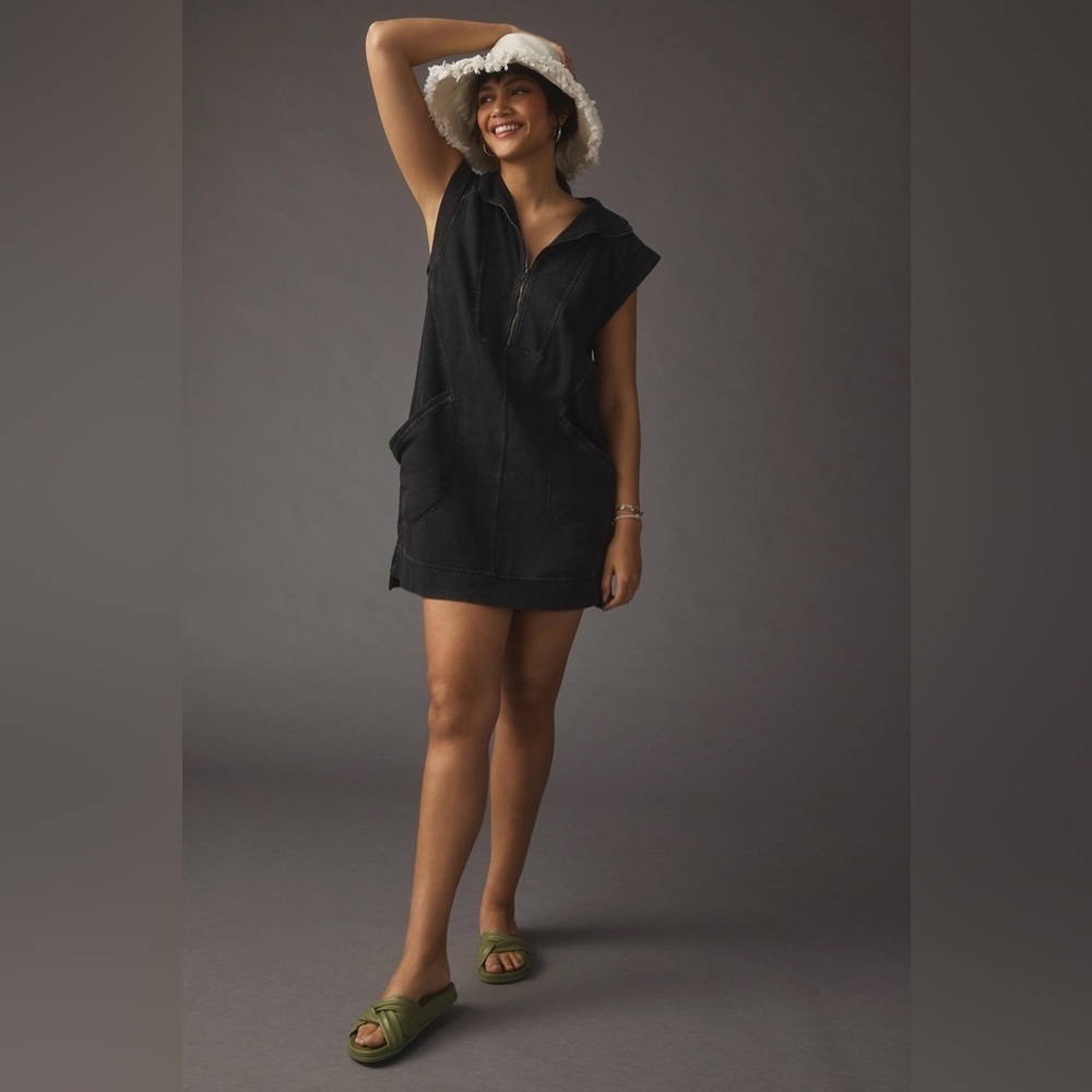 Daily Practice by Anthropologie Meru Zip-Front Mini Dress - Picture 3 of 11